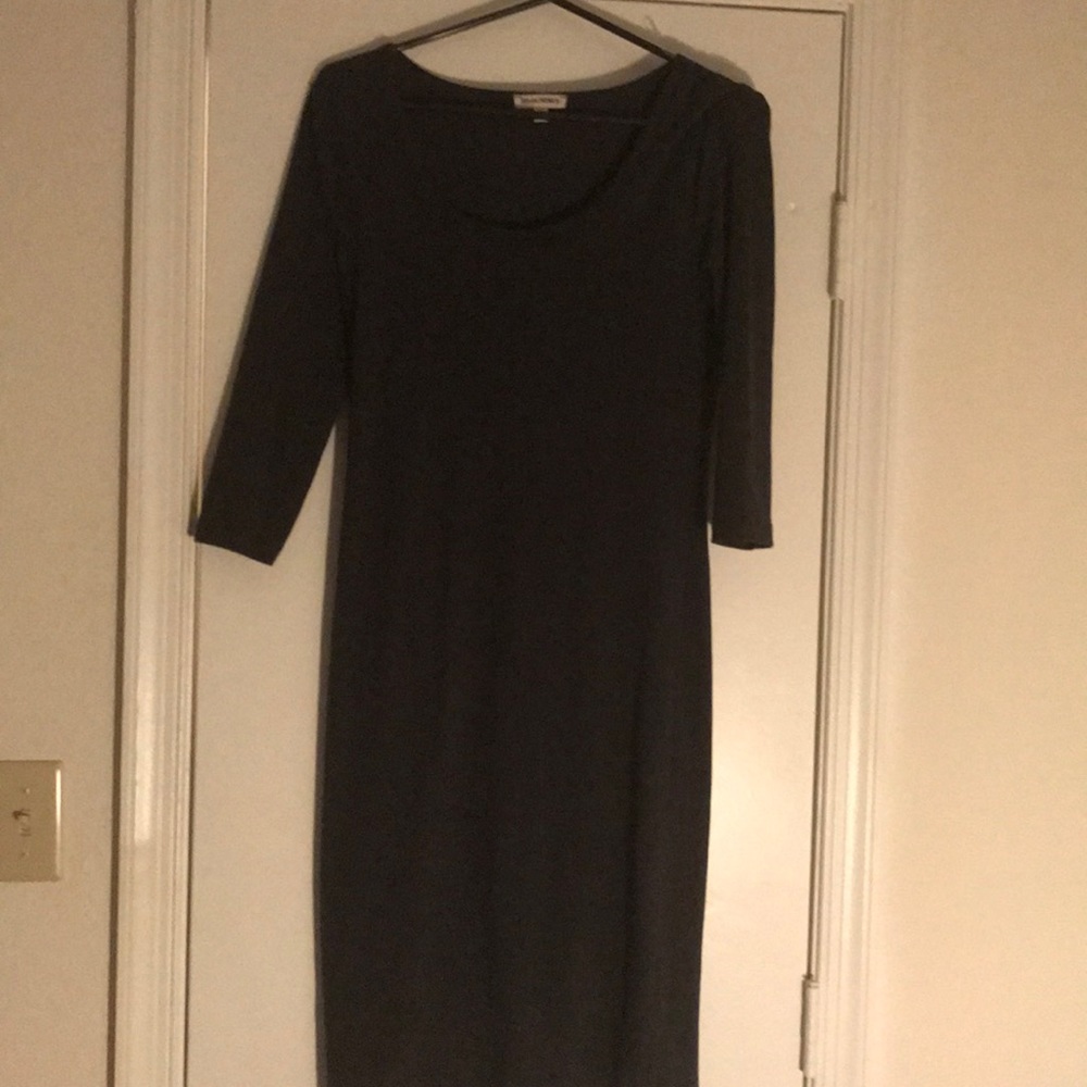 Basic grey body con dress